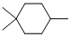 structure of CAS# 7094-27-1, 1,1,4-Trimethylcyclohexane;Cyclohexane, 1,1,4-Trimethyl-