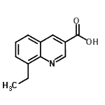 structure of CAS# 71082-56-9, 8-Ethyl-3-quinolinecarboxylic acid
