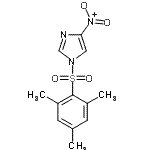 结构式 CAS# 71100-55-5, 1-(均三甲苯基磺酰基)-4-硝基-1H-咪唑