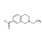 结构式 CAS# 711601-13-7, 2-乙基-7-硝基-1,2,3,4-四氢异喹啉