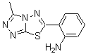 结构式 CAS# 712293-71-5, 2-(3-甲基[1,2,4]三唑并[3,4-b][1,3,4]噻二唑-6-基)苯胺