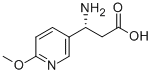 结构式 CAS# 712321-46-5, (R)-3-氨基-3-(6-甲氧基-3-吡啶基)-丙酸