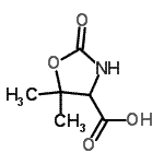 CAS 登录号：71264-44-3， 5,5-二甲基-2-氧代-1,3-恶唑烷-4-羧酸