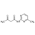 structure of CAS# 713-70-2, N-(4-Methyl-2-pyrimidinyl)-3-oxobutanamide;2-Acetoacetamido-4-Methylpyrimidine;N-(4-Methyl-2-pyrimidinyl)-3-oxobutanamide;N-(4-Methyl-2-pyrimidinyl)-3-oxobutanamide #