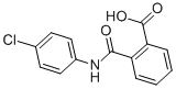结构式 CAS# 7142-94-1, 2-[(4-氯苯基)氨基甲酰]苯甲酸