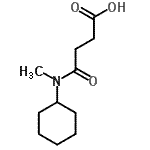 结构式 CAS# 714278-92-9, 4-[环己基(甲基)氨基]-4-氧代丁酸