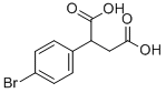 structure of CAS# 71471-40-4, 2-(4-Bromophenyl)-Butanedioic Acid;Butanedioic Acid, (4-Bromophenyl)-;2-(4-BROMO-PHENYL)-SUCCINIC ACID;(4-BROMOPHENYL)SUCCINIC ACID