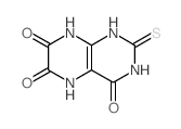 structure of CAS# 7151-37-3, 2-Sulfanylidene-5,8-Dihydro-1H-Pteridine-4,6,7-Trione;2-Thioxo-5,8-Dihydro-1H-Pteridine-4,6,7-Trione;Nsc70443