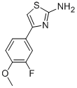 结构式 CAS# 716-75-6, 4-(3-氟-4-甲氧基苯基)-2-噻唑胺