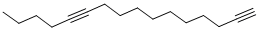结构式 CAS# 71673-32-0, 1,11-十六碳二炔