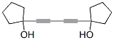 structure of CAS# 7179-09-1, 1,4-Bis(1-Hydroxycyclopentyl)-1,3-Butadiyne;1-[4-(1-Hydroxycyclopentyl)Buta-1,3-Diynyl]-1-Cyclopentanol;Zinc02121790;Cyclopentanol, 1,1'-(1,3-Butadiyne-1,4-Diyl)Bis-