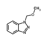 结构式 CAS# 71878-80-3, 1-(甲氧基甲基)-1H-苯并三唑