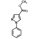 结构式 CAS# 7188-96-7, 甲基1-苯基-1H-吡唑-4-羧酸酯