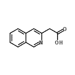 结构式 CAS# 72033-13-7, 3-异喹啉基乙酸