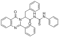 CAS#: 72045-80-8， 2-(4-Oxo-2-Phenylquinazolin-3-Yl)-3-Phenyl-N-(Phenylcarbamothioyl)Propanamide