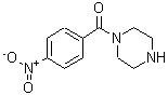 结构式 CAS# 72141-41-4, (4-硝基苯基)(1-哌嗪基)甲酮