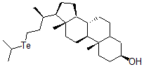CAS 登录号：72249-71-9， 23-(异丙基碲基)-24-去甲胆烷-3-醇