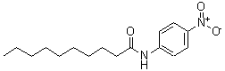 结构式 CAS# 72298-63-6, N-(4-硝基苯基)癸酰胺