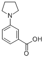 structure of CAS# 72548-79-9, 3-(1-Pyrrolidinyl)-Benzoic Acid;3-Pyrrolidin-1-Ylbenzoic Acid 97%;1-(3-Carboxyphenyl)Pyrrolidine;3-PYRROLIDIN-1-YL-BENZOIC ACID