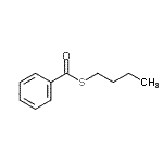 structure of CAS# 7269-35-4, S-Butyl benzenecarbothioate;Benzoic acid, thio-, S-butyl ester;Butyl thiobenzoate;Butyl thiolbenzoate