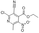 结构式 CAS# 72701-63-4, 2-氯-3-氰基-6-甲基-5-硝基-4-吡啶羧酸乙酯