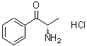结构式 CAS# 72739-14-1, (2S)-2-氨基-1-苯基-1-丙酮盐酸盐(1:1)