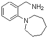 结构式 CAS# 72752-55-7, 1-[2-(1-氮杂环庚基)苯基]甲胺