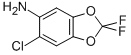 structure of CAS# 73051-44-2, 6-Chloro-2,2-Difluoro-Benzo[1,3]Dioxol-5-Ylamine;6-CHLORO-2,2-DIFLUORO-BENZO[1,3]DIOXOL-5-YLAMINE;6-Chloro-2,2-Difluorobenzo[D][1,3]Dioxol-5-Amine;5-AMINO-6-CHLORO-2,2-DIFLUORO-1,3-BENZODIOXOLE