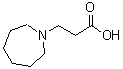结构式 CAS# 730996-05-1, 3-(1-氮杂环庚基)丙酸