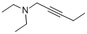 structure of CAS# 73117-10-9, 1-Diethylamino-2-Pentyne;Diethyl-Pent-2-Ynyl-Amine;Sbb008756;Nsc88221