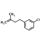 结构式 CAS# 731772-08-0, 1-氯-3-(3-甲基-3-丁烯-1-基)苯