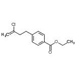 结构式 CAS# 731772-90-0, 乙基4-(3-氯-3-丁烯-1-基)苯甲酸酯
