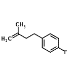 结构式 CAS# 731773-12-9, 1-氟-4-(3-甲基-3-丁烯-1-基)苯