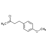structure of CAS# 731773-19-6, 1-(3-Chloro-3-buten-1-yl)-4-methoxybenzene;2-chloro-4-(4-methoxyphenyl)-1-butene