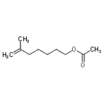 structure of CAS# 731773-25-4, 6-Methyl-6-hepten-1-yl acetate;7-Acetoxy-2-methyl-1-heptene;MFCD02259780