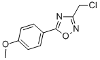 结构式 CAS# 73217-31-9, 3-(氯甲基)-5-(4-甲氧基苯基)-1,2,4-恶二唑
