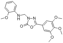 CAS#: 73484-41-0， 3-[[(2-Methoxyphenyl)Amino]Methyl]-5-(3,4,5-Trimethoxyphenyl)-1,3,4-Oxadiazol-2-One