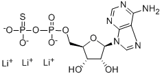 CAS#: 73536-95-5， Adenosine 5'-O-(2-Thiodiphosphate) Trilithium Salt