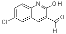 structure of CAS# 73568-44-2, 6-Chloro-2-Hydroxyquinoline-3-Carbaldehyde;6-CHLORO-2-HYDROXYQUINOLINE-3-CARBALDEHYDE
