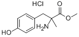 结构式 CAS# 7361-31-1, alpha-甲基-DL-酪氨酸甲酯盐酸盐