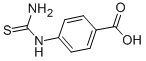 structure of CAS# 7366-56-5, 4-[(Aminothioxomethyl)Amino]-Benzoic Acid;4-(Thiocarbamoylamino)Benzoic Acid;4-(2-Thioureido)Benzoic Acid;Nsc49255