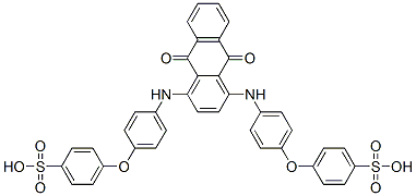 CAS#: 73688-63-8， 4-[4-[[9,10-Dioxo-4-[[4-(4-Sulfophenoxy)Phenyl]Amino]Anthracen-1-Yl]Amino]Phenoxy]Benzenesulfonic Acid