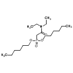结构式 CAS# 7369-66-6, 二己基[2-(二乙基氨基)-2-氧代乙基]膦酸酯