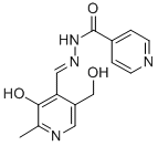 结构式 CAS# 737-86-0, 吡哆醛异烟酰腙