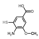 CAS 登录号：739366-12-2， 4-氨基-3-甲氧基-5-巯基苯甲酸