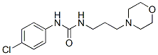 structure of CAS# 73953-71-6, 3-(4-Chlorophenyl)-1-(3-Morpholin-4-Ylpropyl)Urea;3-(4-Chlorophenyl)-1-(3-Morpholinopropyl)Urea;1-(P-Chlorophenyl)-3-(3-Morpholinopropyl)Urea;N-(3-(4-Morpholino)Propyl)-2'-4-Chlorophenylurea