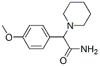 结构式 CAS# 74467-62-2, 2-(4-甲氧基苯基)-2-哌啶-1-基乙酰胺