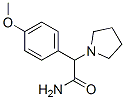 结构式 CAS# 74467-63-3, 2-(4-甲氧基苯基)-2-吡咯烷-1-基乙酰胺