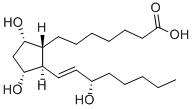 结构式 CAS# 745-62-0, (9alpha,11alpha,13E,15S)-9,11,15-三羟基前列腺-13-烯-1-酸
