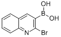 structure of CAS# 745784-05-8, 2-Bromoquinoline-3-Boronic Acid;(2-BROMOQUINOLIN-3-YL)BORONIC ACID;2-BROMOQUINOLINE-3-BORONIC ACID